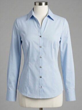 Calvin Klein Light Blue Button-Down Shirt in Size Medium